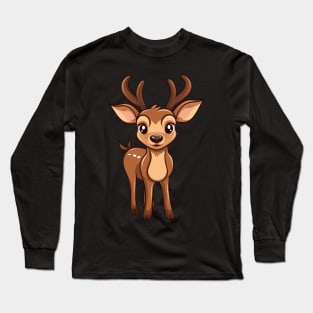 Cute Baby Christmas Reindeer Long Sleeve T-Shirt